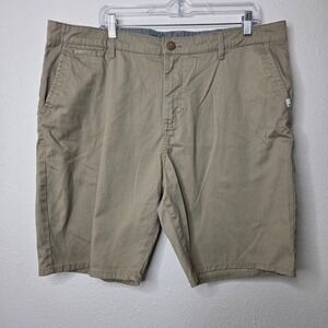 3 / $30 Quiksilver Mens Khaki Shorts Straight Fit Casual Board Shorts‎ Size 38